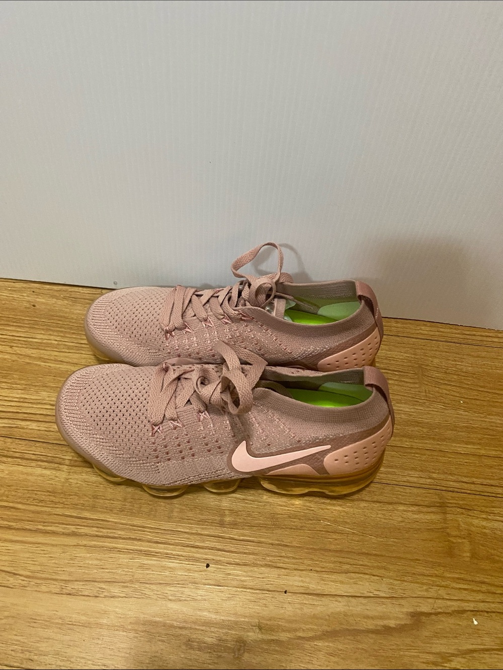 Nike Women’s Rose Pink Knit VaporMax-Style Sneakers